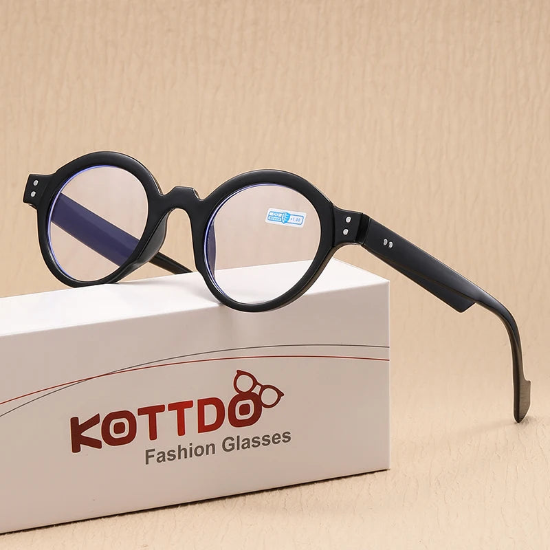 New Round Reading Glasses Women Trendy Presbyopia Hyperopia Anti Blue Light Reading Eyeglasses Men +1.0 +1.5 +2.0 +2.5 +3.0 +3.5